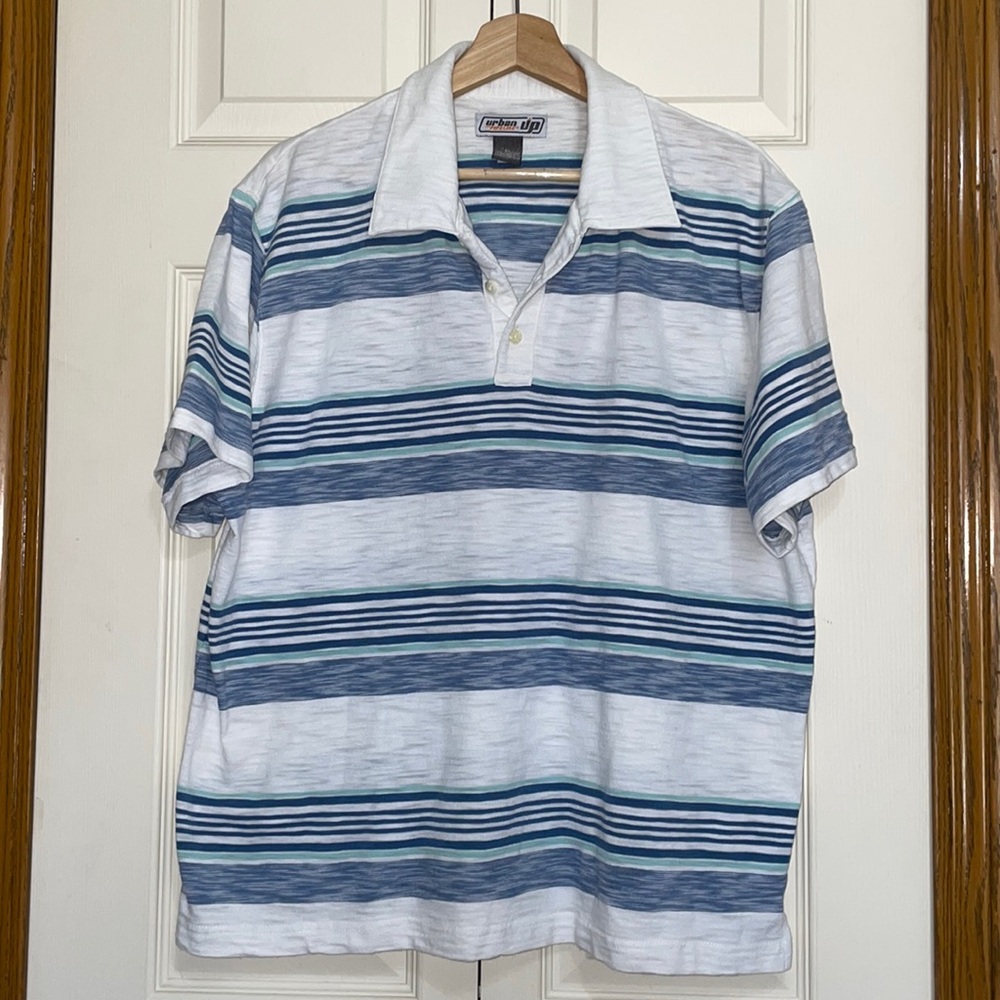 Urban Pipeline Striped Polo Shirt Size XL